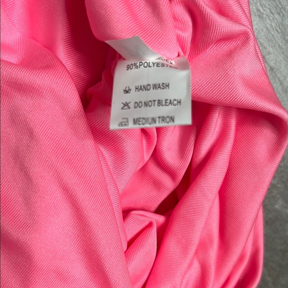 Pink Ruched Mini Dress - Picture 7 of 7